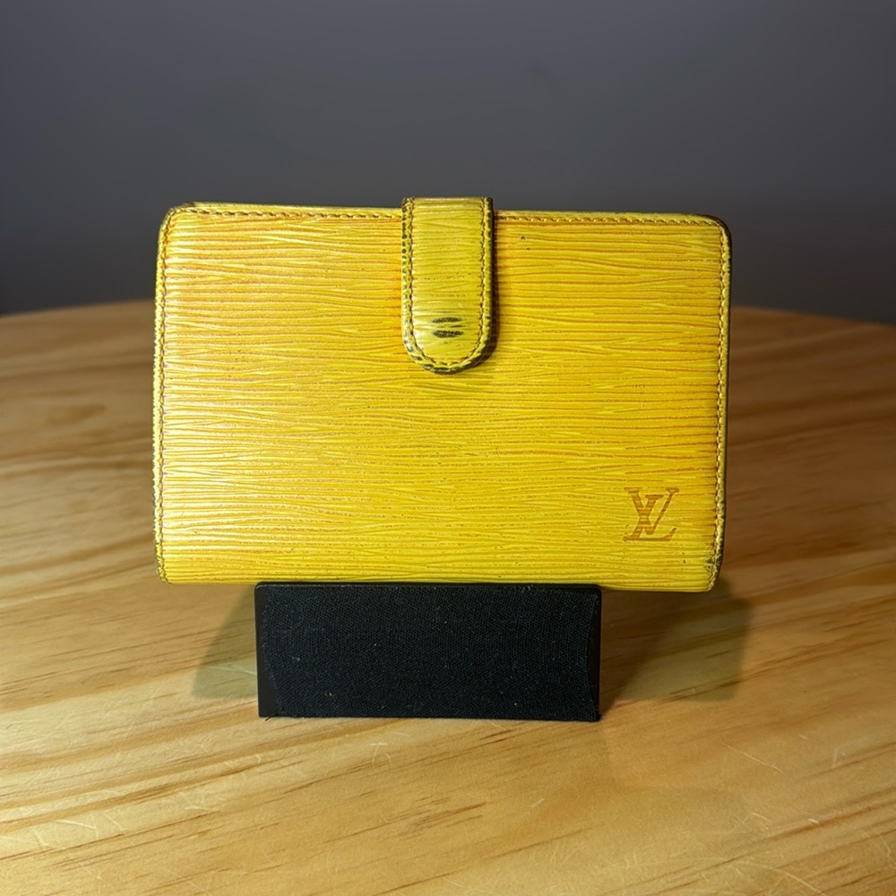 Louis Vuitton Yellow Epi Leather Wallet